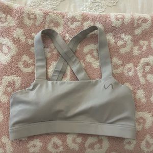 silver TLF sports bra